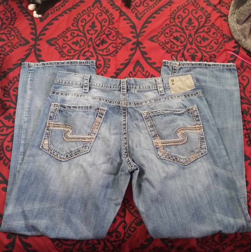 Men silver jeans "Zac"